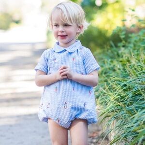 Smokingbird Embroidered Easter Romper